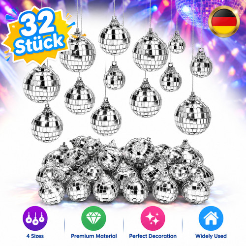 Mini sfera discoteca - , argento